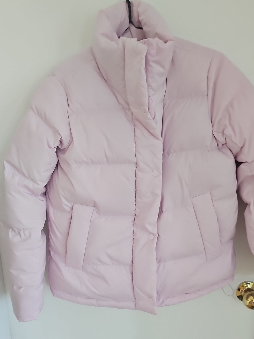 lululemon athletica Light Pink Quilted Puffer Jacket with no hood